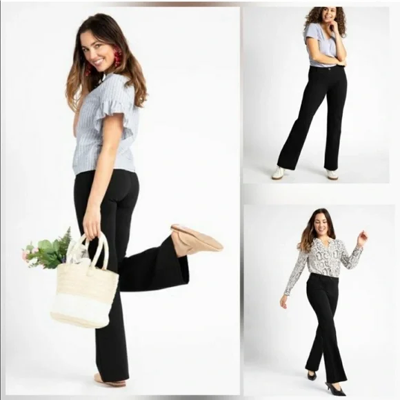 Betabrand LONG small Dress Pant Yoga Pant Black style W0076-BK - Picture 2 of 7